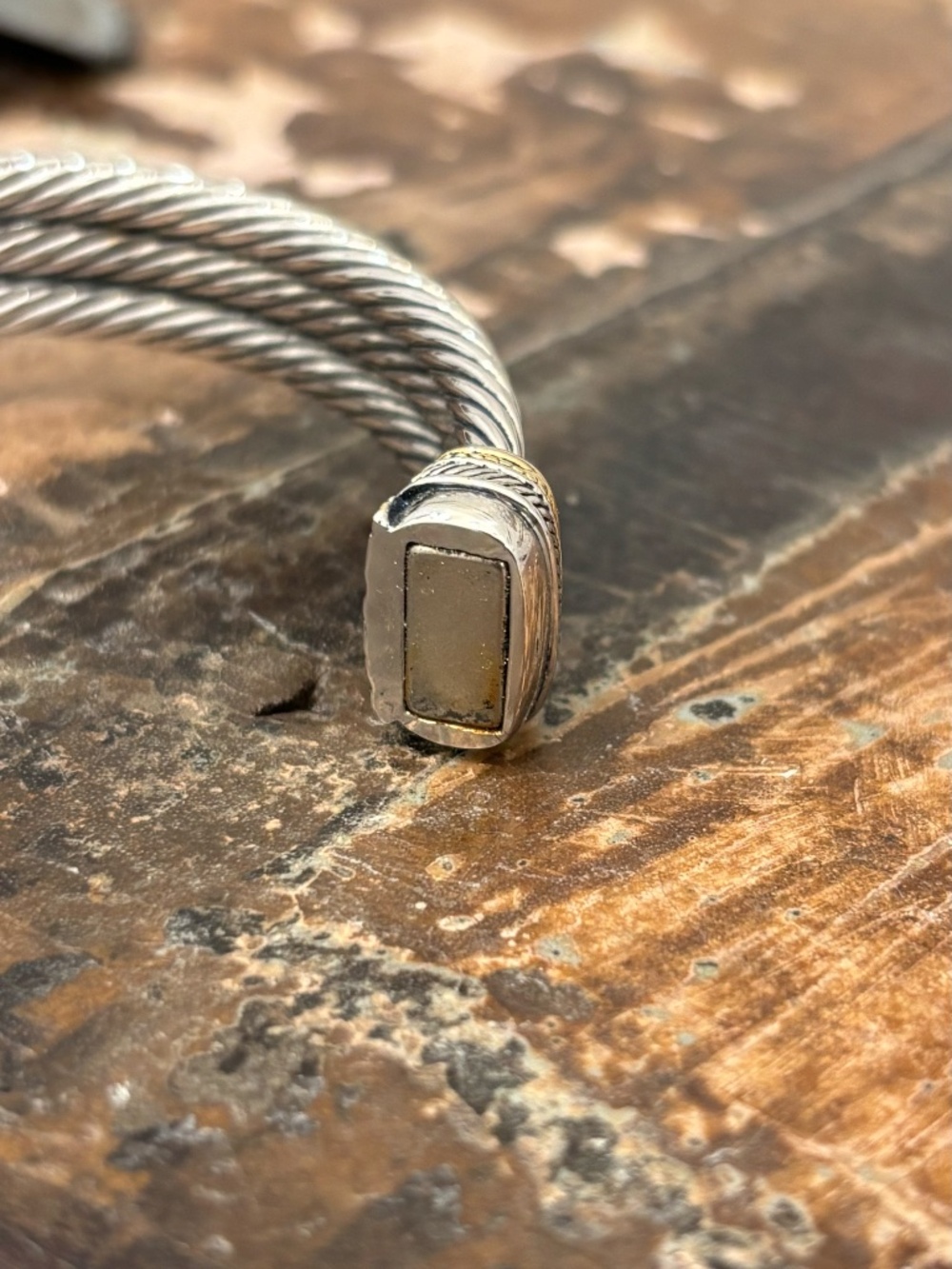 Cable Cuff Bracelet Silver - Picture 7 of 7